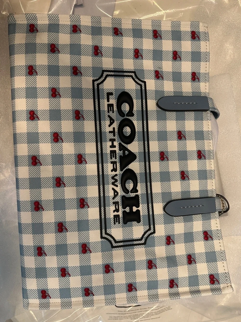 Coach Outlet Tote Bag With Gingham Print